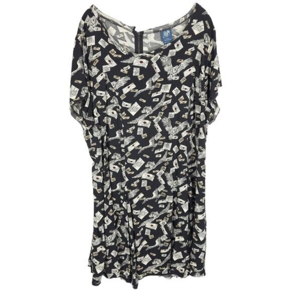 Torrid Plus Size 3X Dress Harry Potter Owl Letter A Line Skater Short Sleeve 108 - Picture 11 of 11